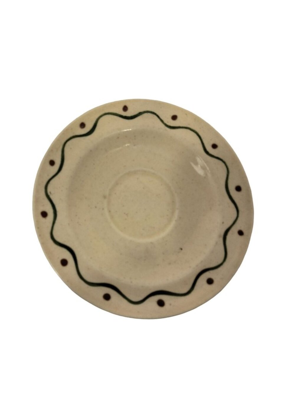 Metlox Poppytrail Green Rooster Tea Cup Saucer California Pottery Planter Tray